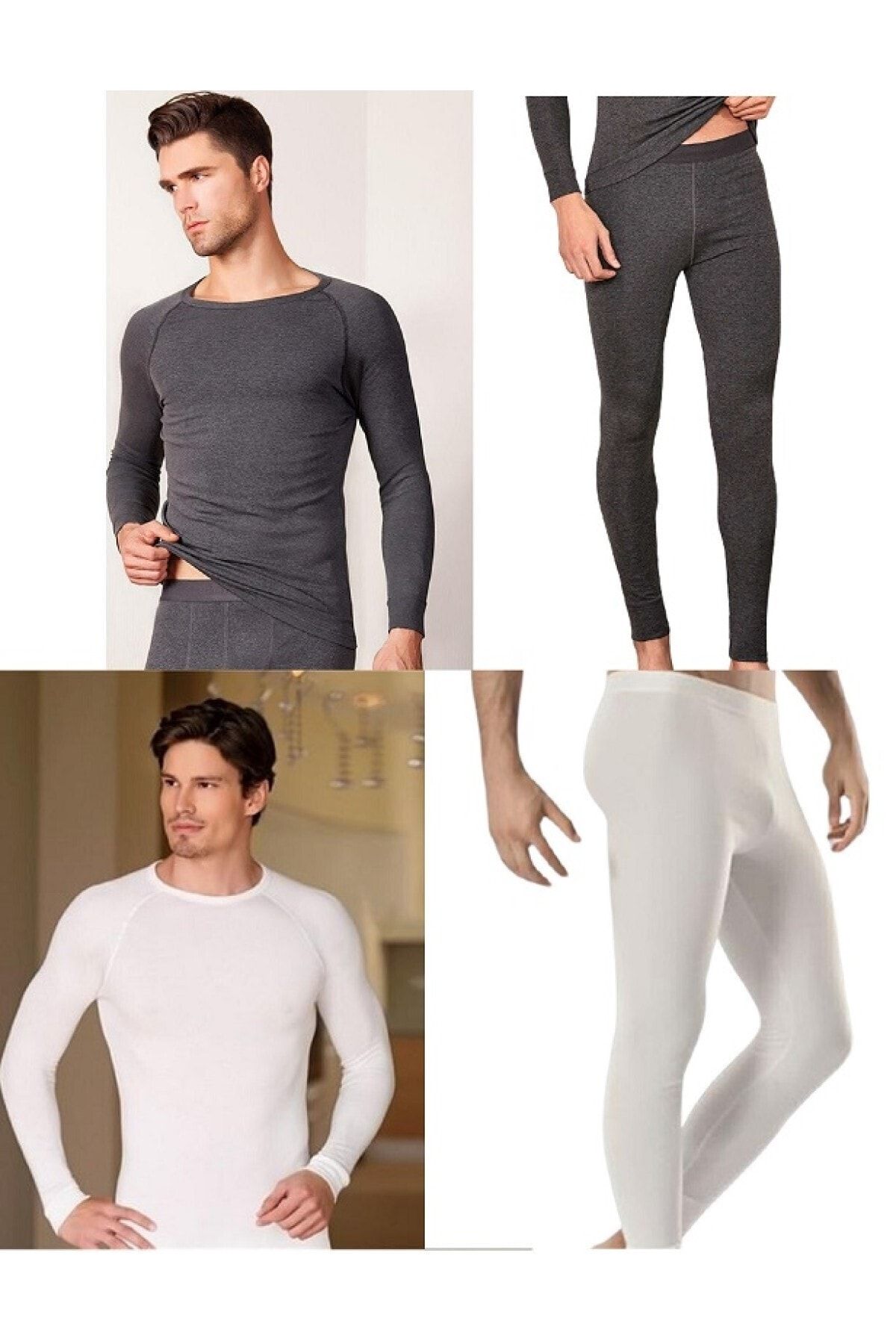 Berrak Thermal Clothing & Underwear - Gray - Viscose - Trendyol