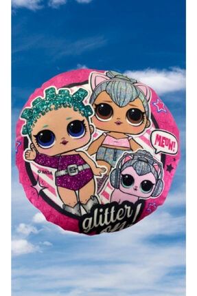 Lol Surprise ! Glitter Globe Doll Winter Disco Serisi .. Lol Bebek Yuvarlak Kadife Dokulu Yastık .. LOL-06