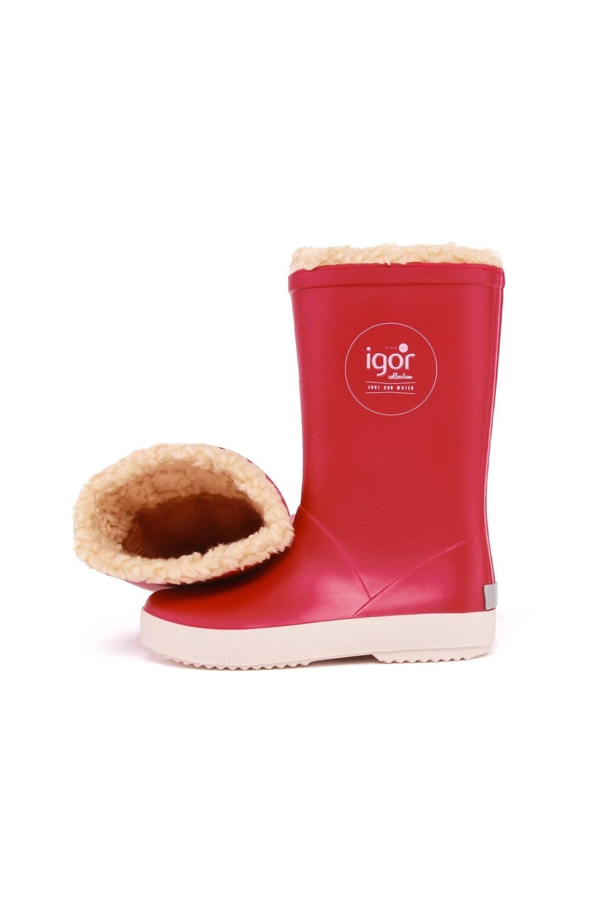 IGOR-W10207 Splash Nautico Παιδικές γούνινες κόκκινες μπότες βροχής 1
