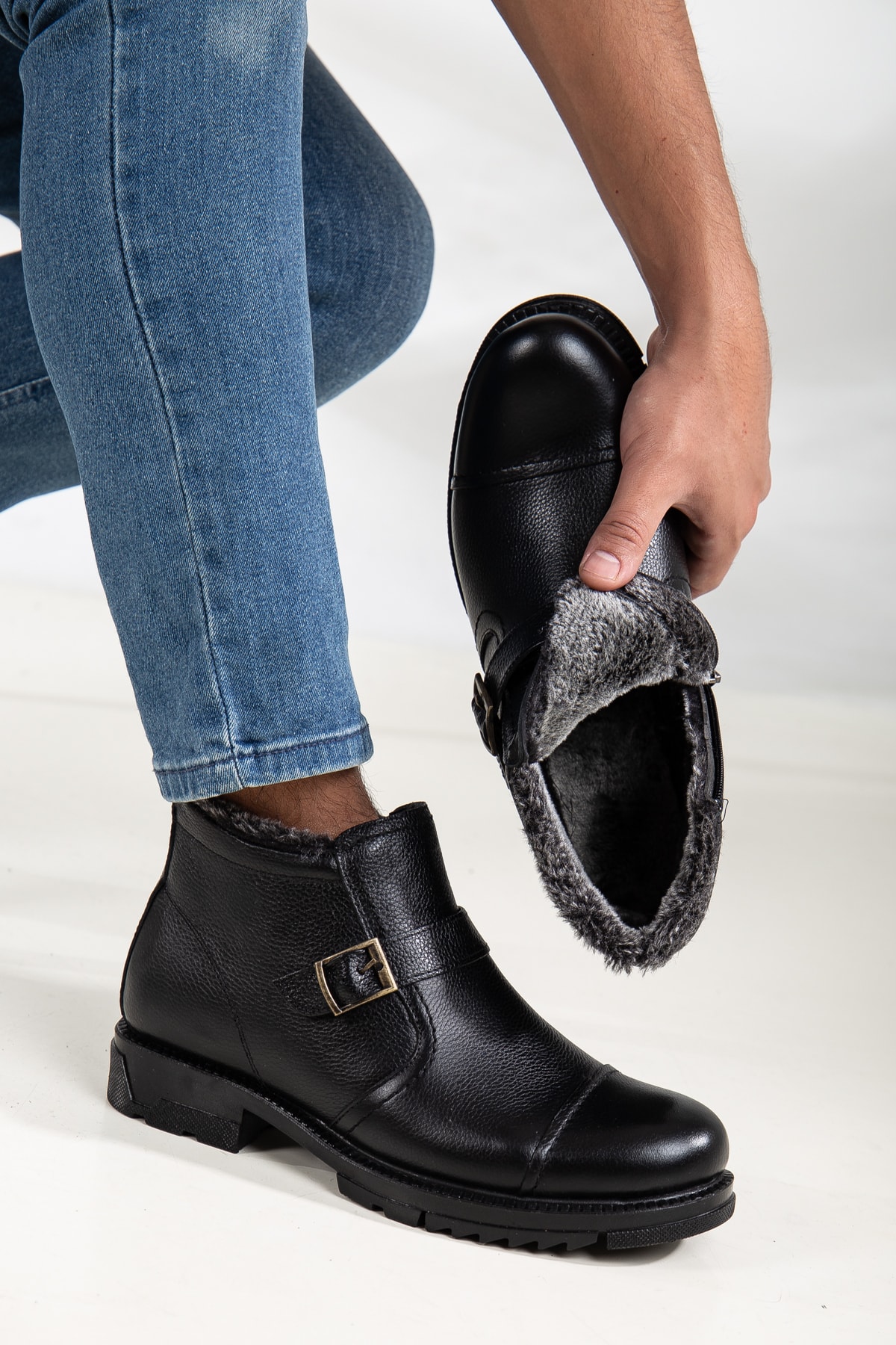 بوت مردانه مشکی Genel Markalar | 5010 اورجینال - تصویر 3