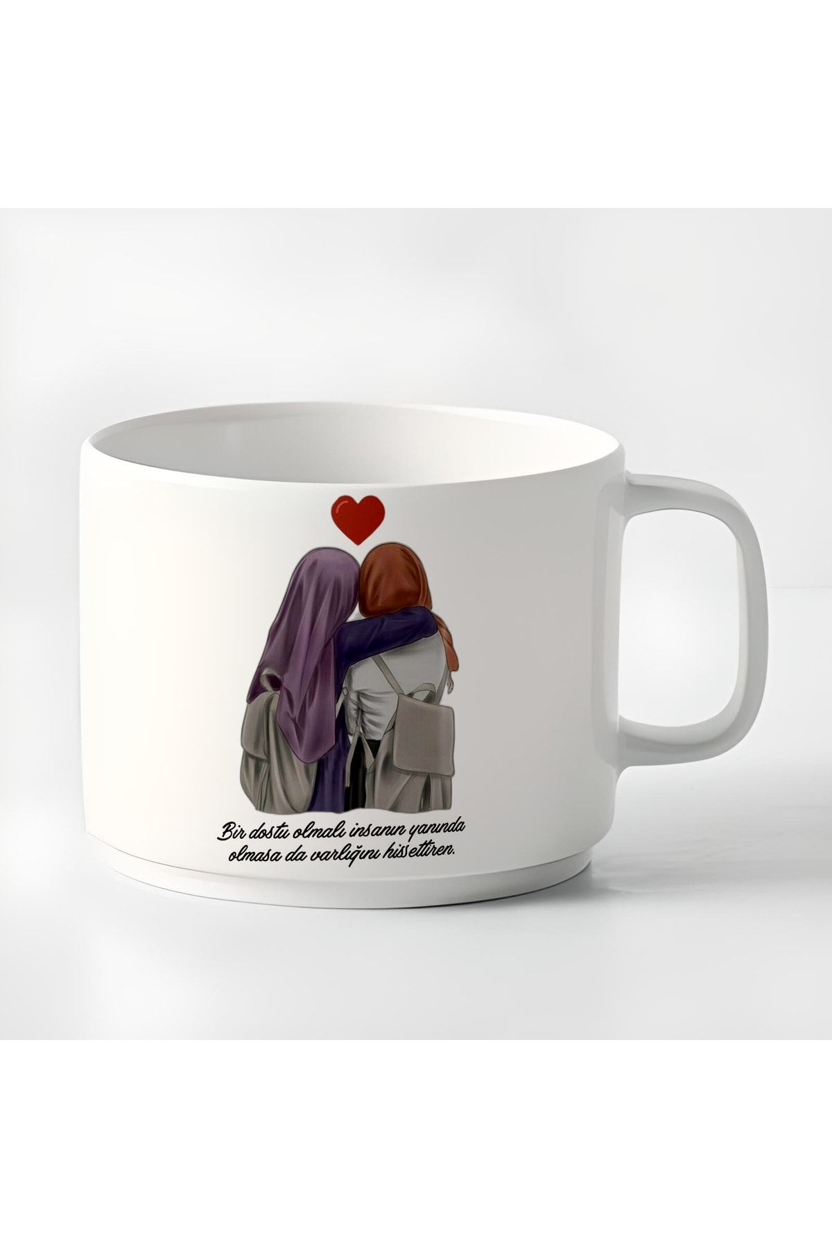 GünayStore-Double Turkish Coffee Cup & Espresso Bff Friend Motto Cup Mug 180 Ml 1