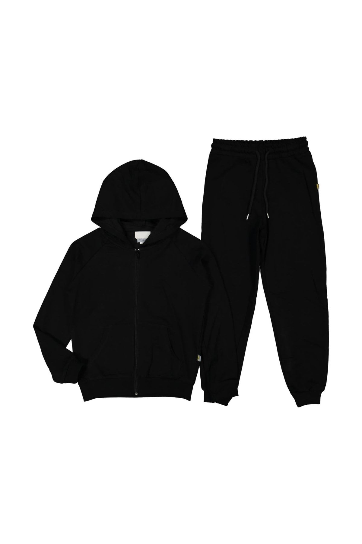 Plain black sweat suit 2025