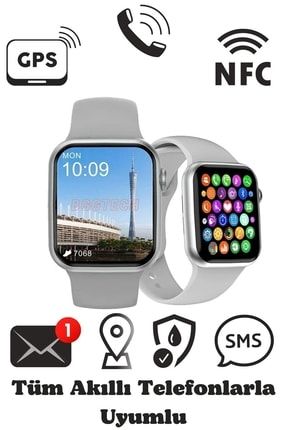 Iphone 11 Pro Max Uyumlu Gps Özellikli Nfc Aktif Dt7 No 1 Watch 7 Pro Max Akıllı Saat Smartwatch BGGDTN14