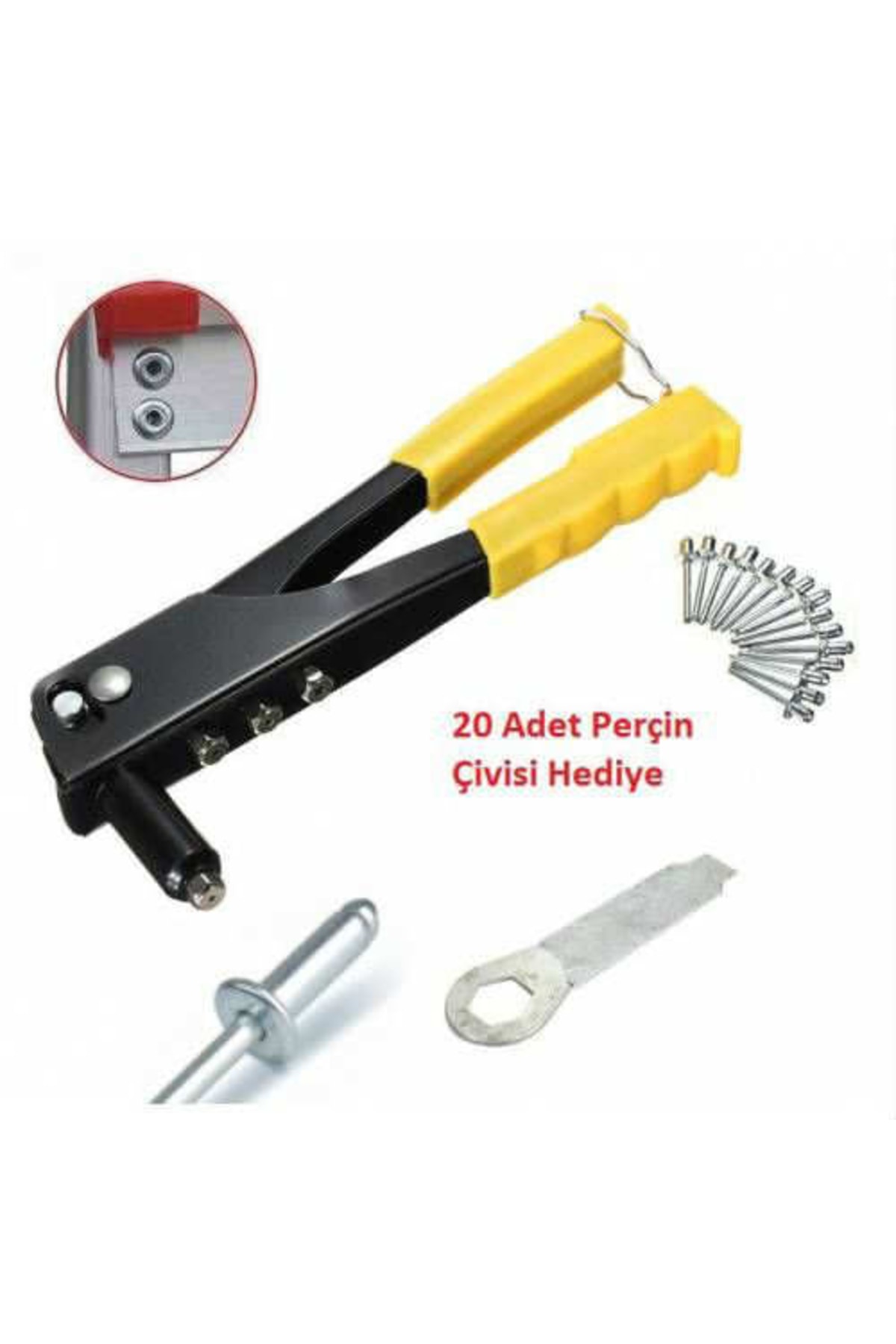 Depolife Pop Perçin Makinası Metal Perçin Tabanca Aleti Perçin Civili 4 ...