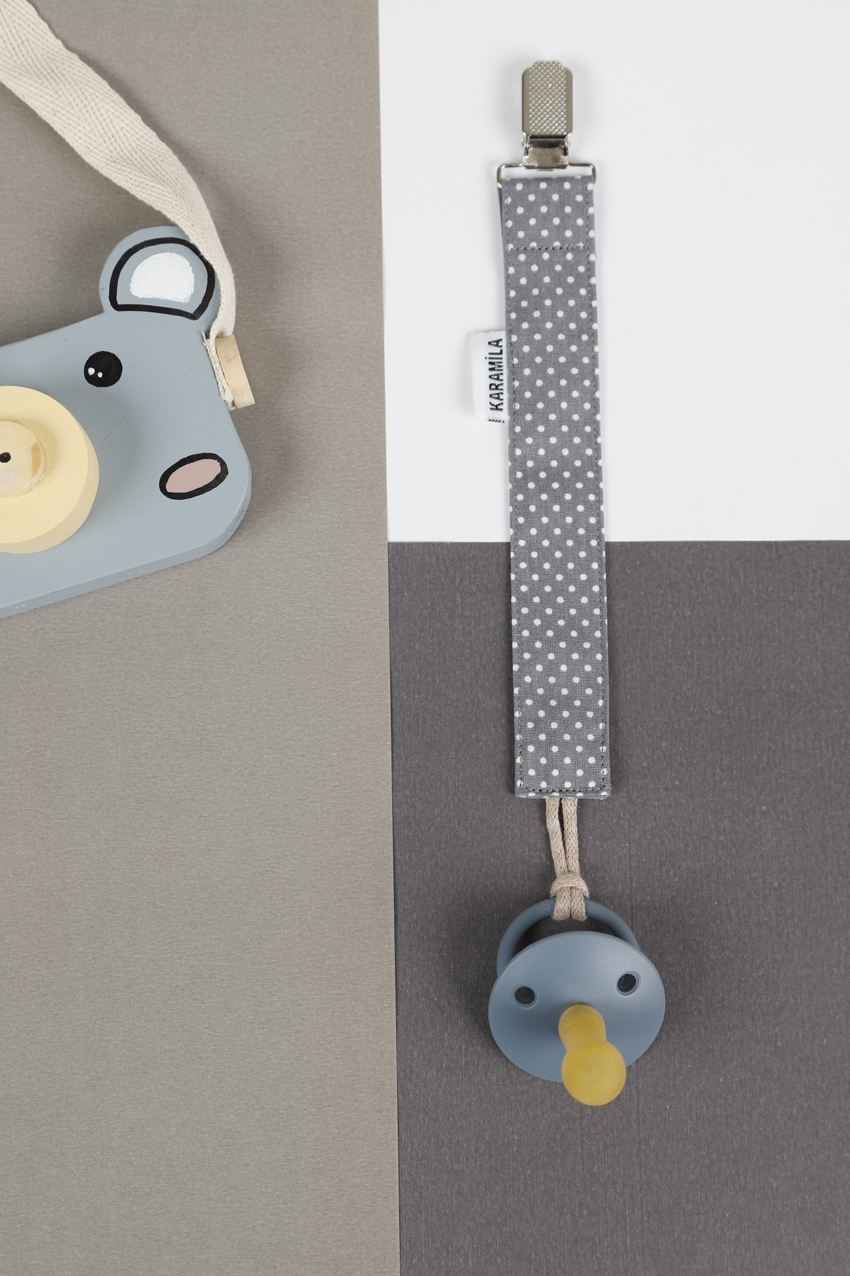 KARAMİLA 3’lü Set Emzik Askısı -emzik Zinciri - Emzik Tutacağı fotoğrafı 2 (önizleme)