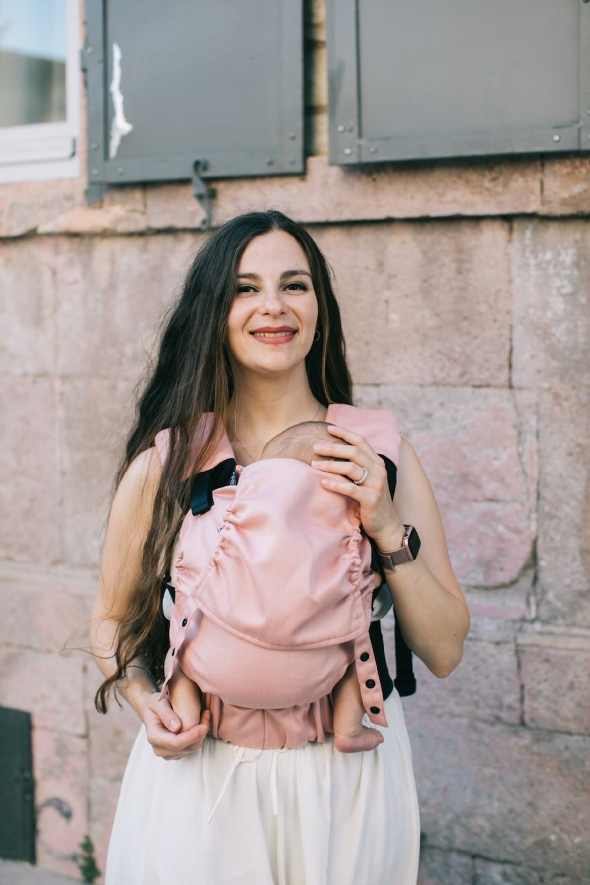 Neko Start Kanguru - Somon (DİŞ PEDİ HEDİYELİ AYARLANABİLİR ERGONOMİK KANGURU) %100 Pamuk, Dokuma Kumaş fotoğrafı 2 (önizleme)