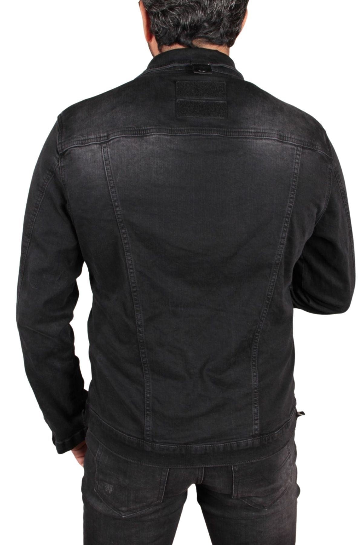 ژاکت مردانه مشکی TOM FREE DENIM GİYİM | 518 اورجینال - تصویر 4