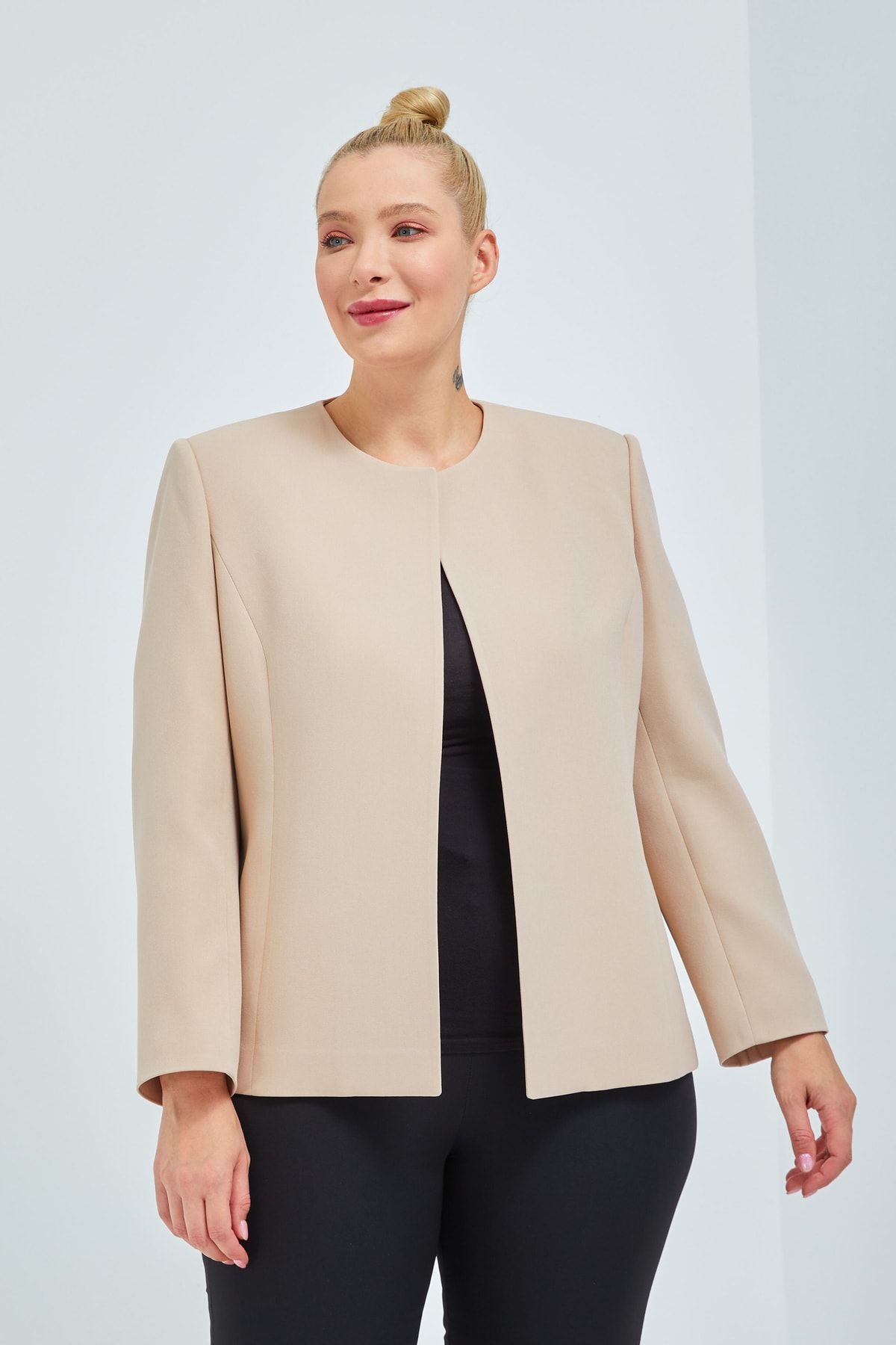 Fagi Plus Size Jacket Gray Plus Size