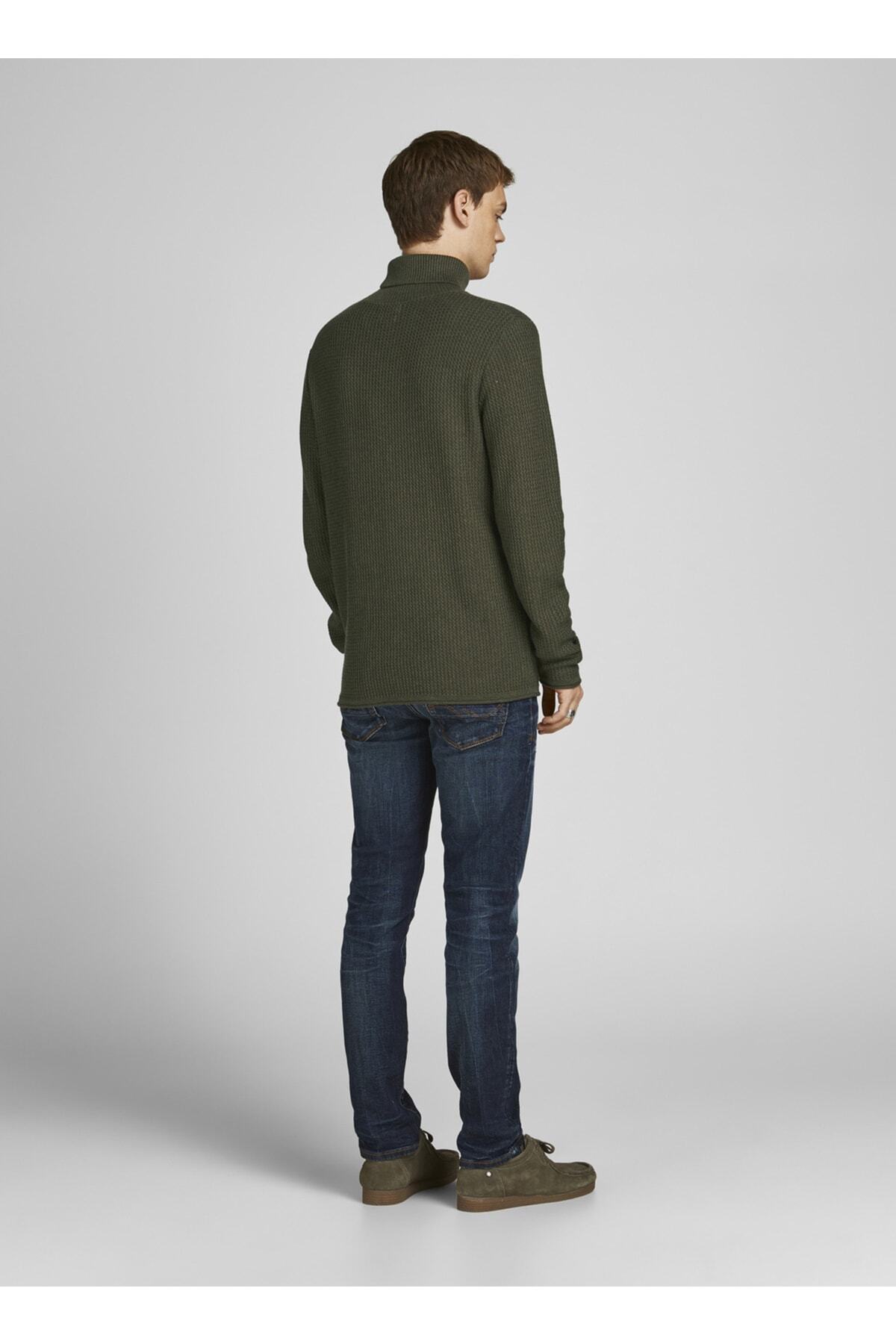 پلیور جک اند جونز مردانه دوختنی خاکی  راسته Regular/رگولار    Regular/رگولار Classical/کلاسیک | Jack & Jones 5002930311 TR - تصویر 3