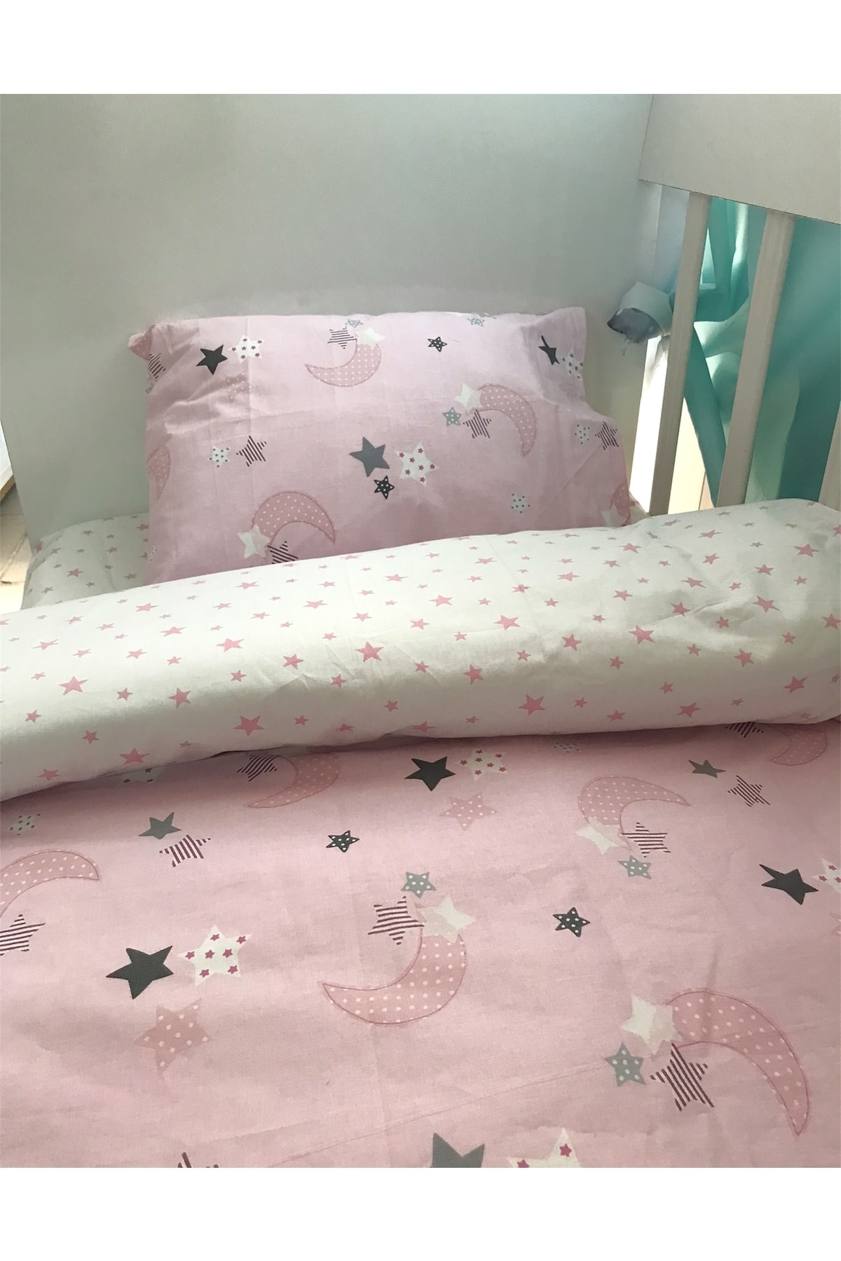 ست خواب تک نفره  صورتی Babynia | TYC00569358802 اورجینال - تصویر 3