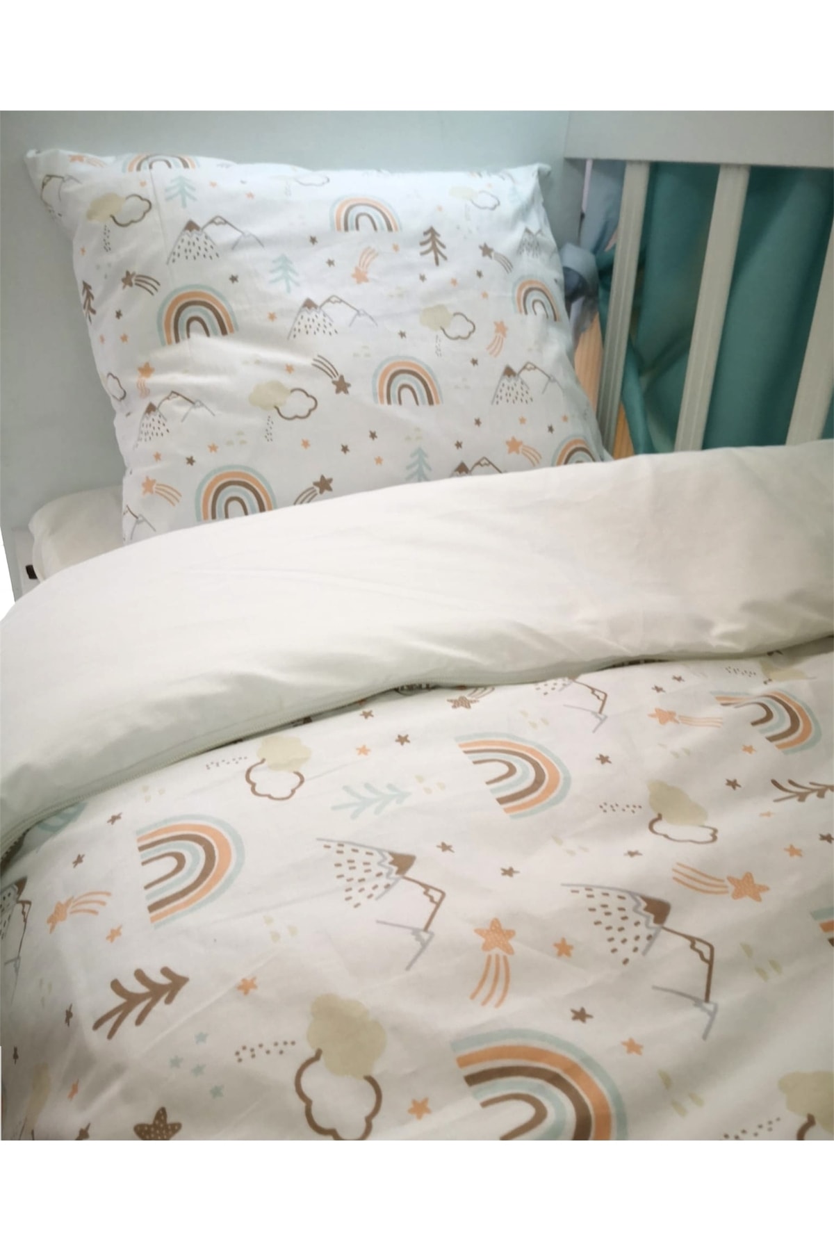ست خواب تک نفره  قهوه ای Babynia | TYC00569358544 اورجینال - تصویر 3