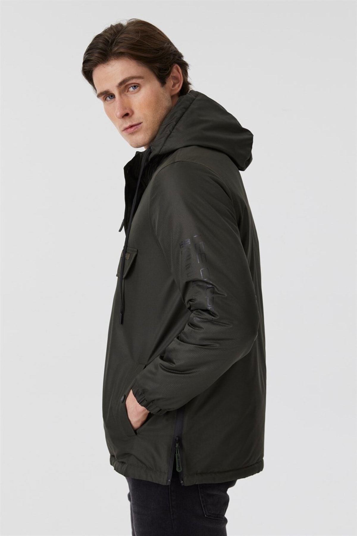 Lee cooper hooded parka jacket mens shop