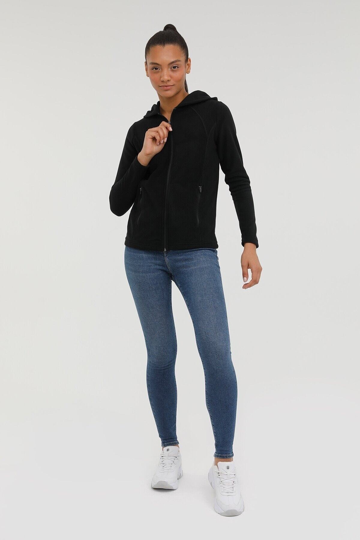 lumberjack-W-ct657 Basic Black Polar Zip H Women's Black Polar 3