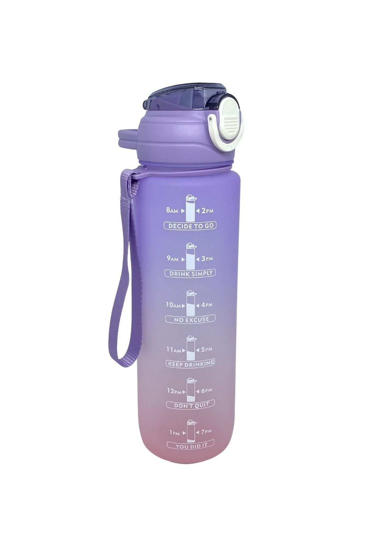 قمقمه ورزشی صورتی 1000ml Pipetan Tritan انگیزه رنگ دوگانه جریان VGN 2219 Vagonlife