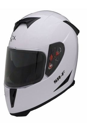 Sr-f Beyaz Motosiklet Kaskı COX03
