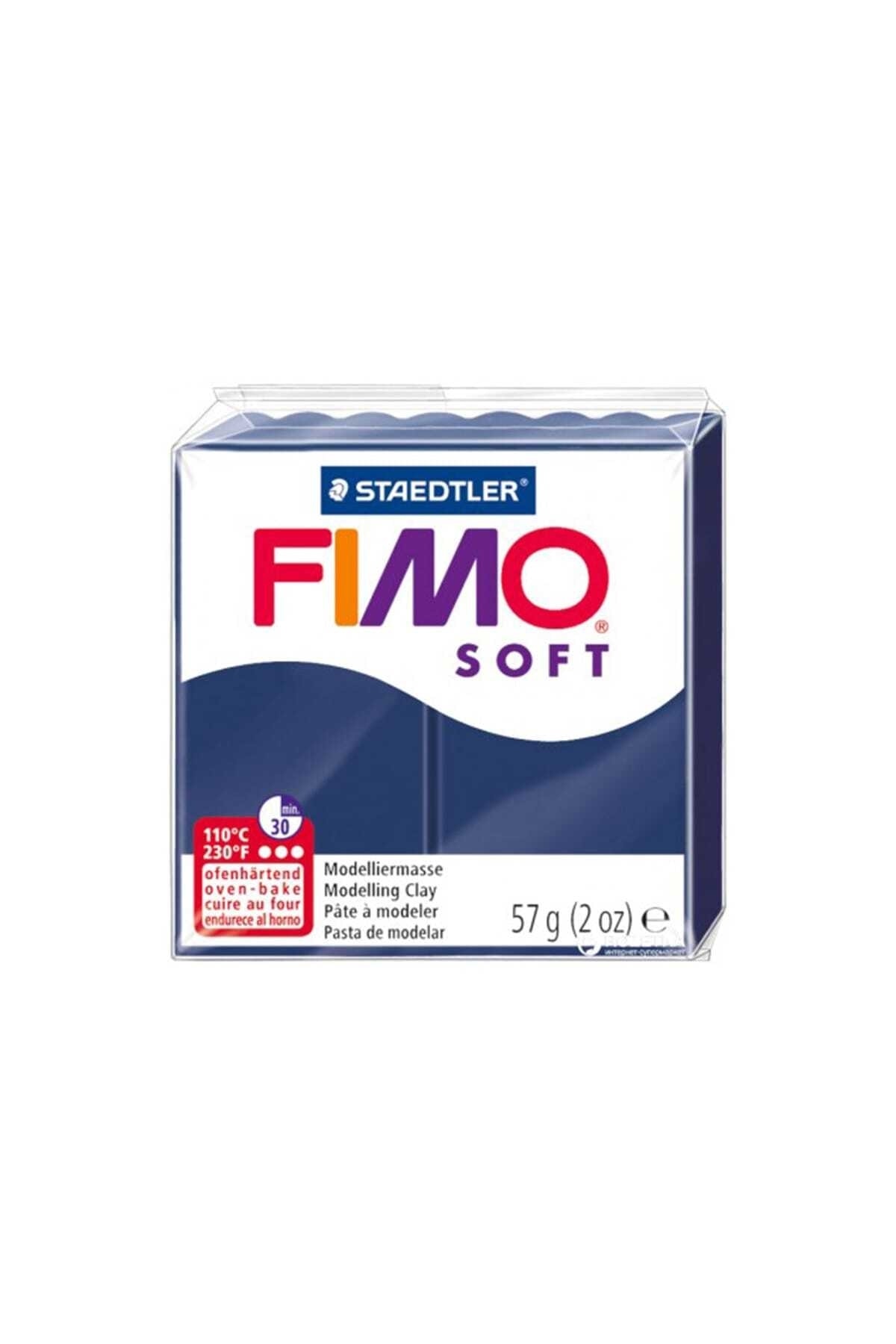 Arcilla FIMO Soft - 2 Bloques 57g Blanco Y Negro, Endurece En Horno (110°C), Para Manualidades, Joyería, Modelado