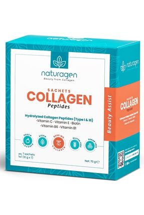 Collagen Beauty 7'li Saşe Şeftali Aromalı Tip 1 & Tip 3 - 8.000 Mg Hidrolize Toz Kolajen MRKNTG0024