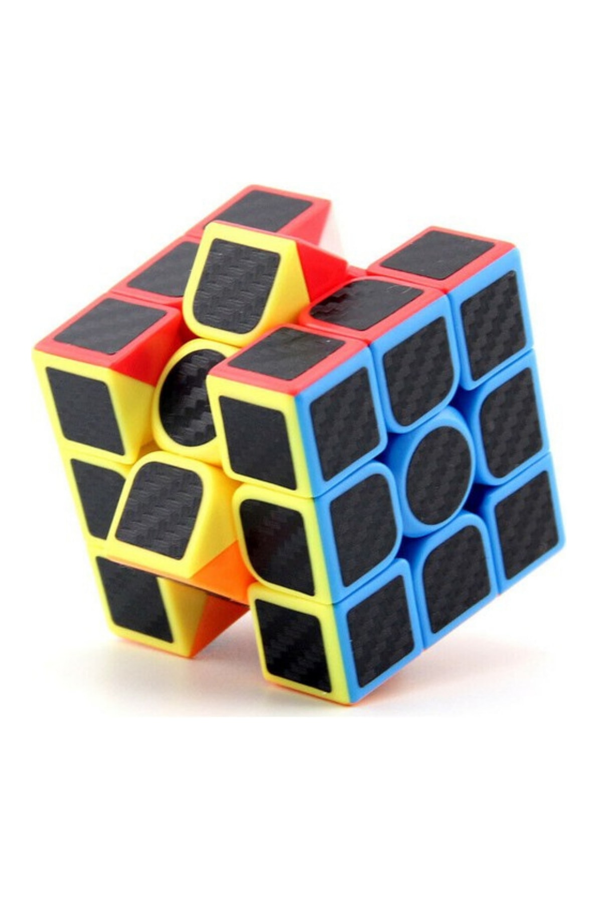 LRS STORE 3x3 Karbon Fiber Rubik Küp Eğitici Parlak Zeka Küpü Yüksek Kalite