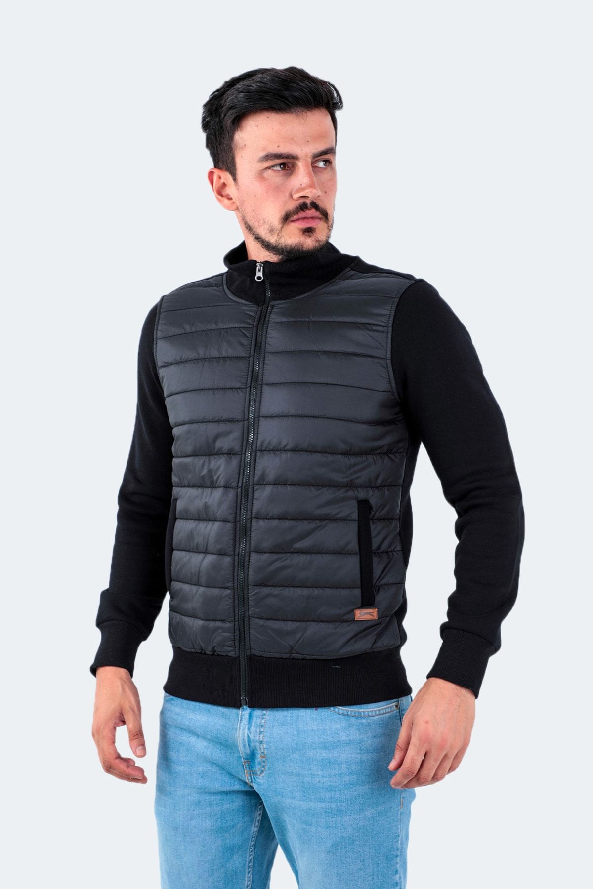 Slazenger Sport-Sweatshirt Schwarz Regular Fit