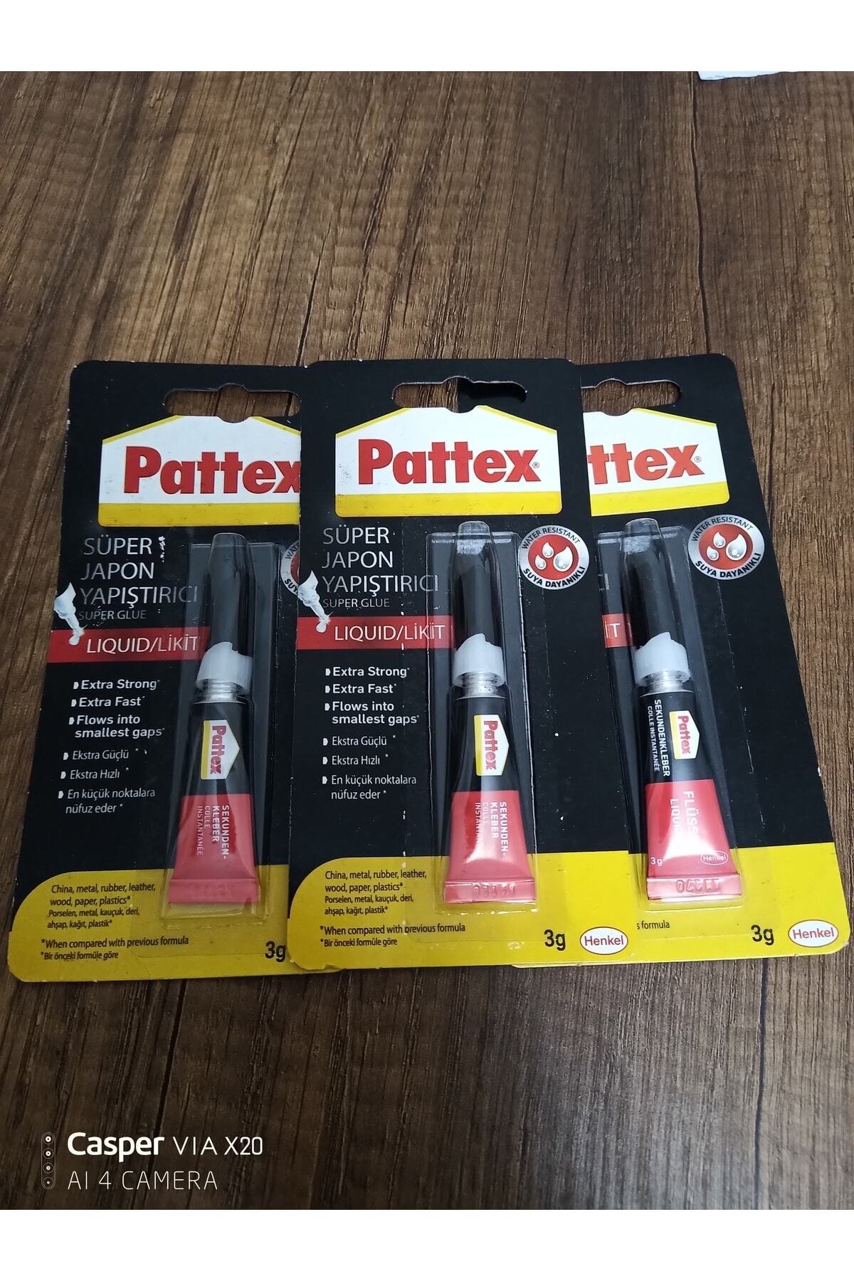 Pattex Süper Japon Yapıştırıcısı 3 Gram (3 Lü)