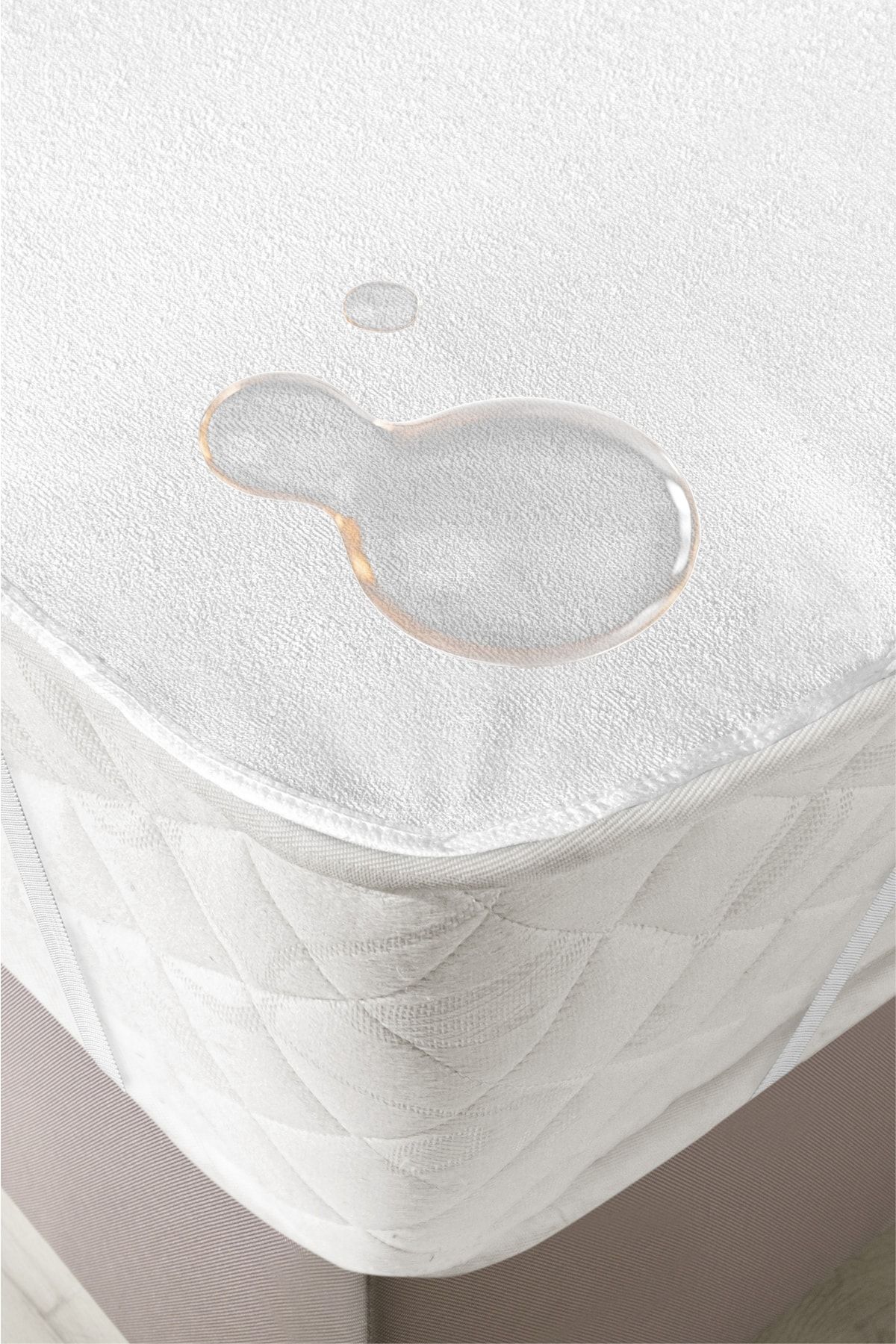 Firuze Eco Bumbac 4 Colțuri Elastic Rezistent La Lichide Protector De Pat De Lungă Durată Saltea De Protecție 100x200/160x200/180x200/ - 100 x 200
