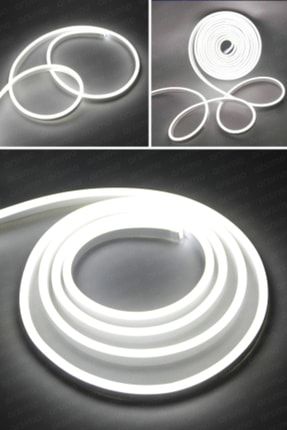 Neon Su Geçirmez Kesilebilir Dekoratif Şerit Led Aydınlatma Esnek 5 Metre Beyaz ARS-NEON