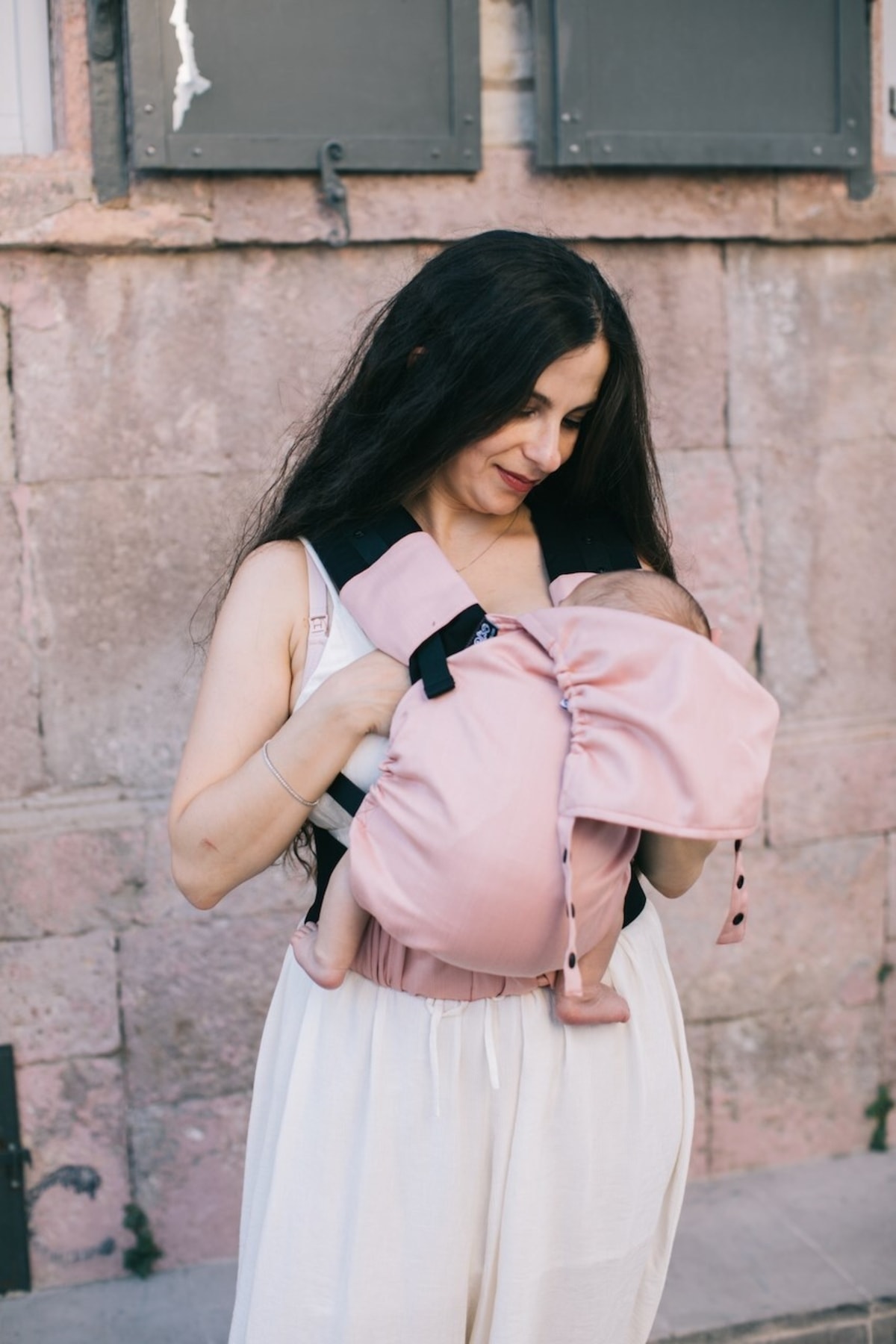 Neko Start Kanguru - Somon (DİŞ PEDİ HEDİYELİ AYARLANABİLİR ERGONOMİK KANGURU) %100 Pamuk, Dokuma Kumaş fotoğrafı 6 (önizleme)