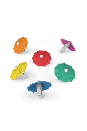 Silikon 6 Renk 6'lı Şemsiye Bardak Ayırıcı ars-şemsiye