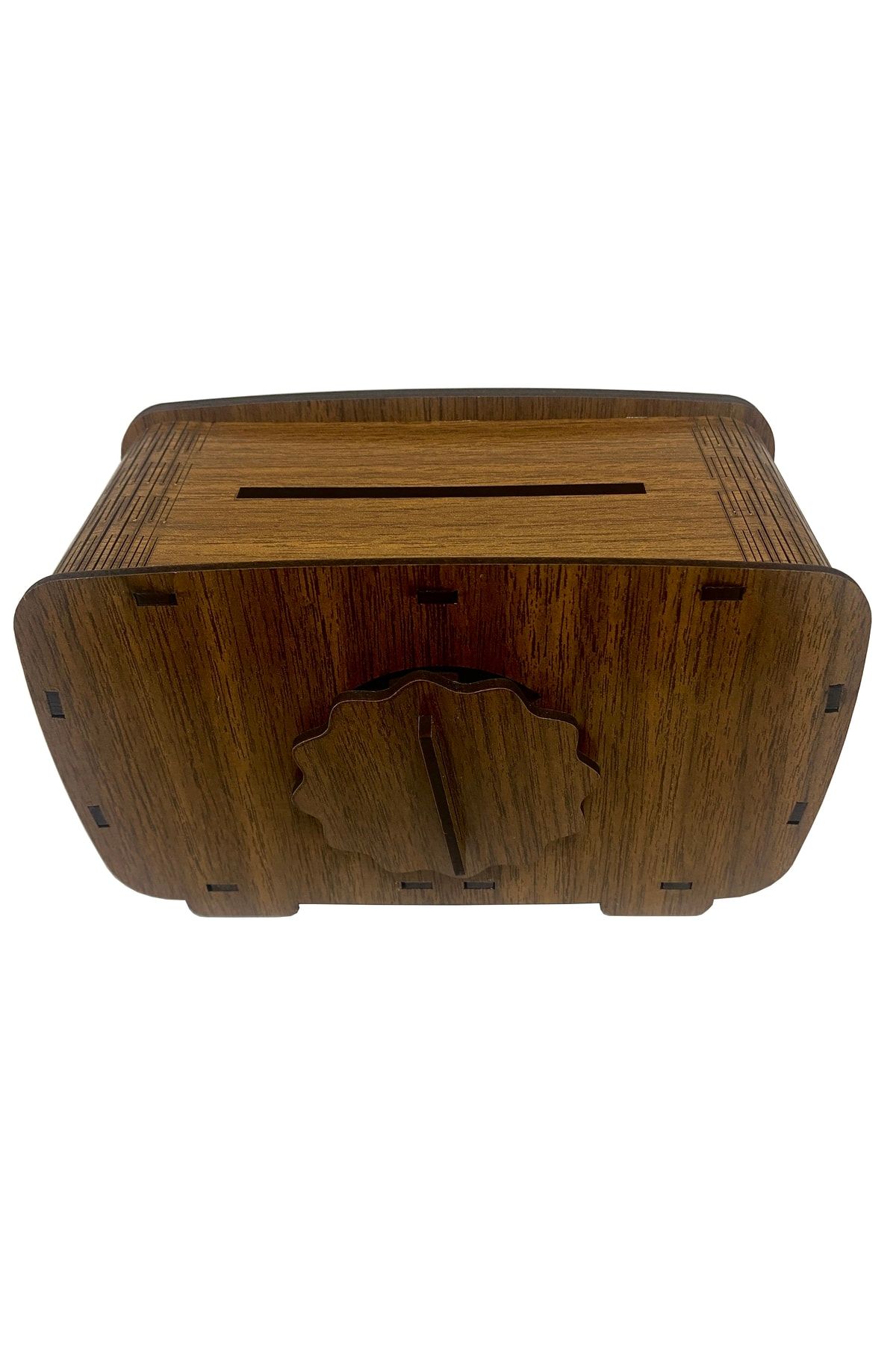 ŞKL-Wooden Radio Type Box Box Piggy Bank Tip Box 3