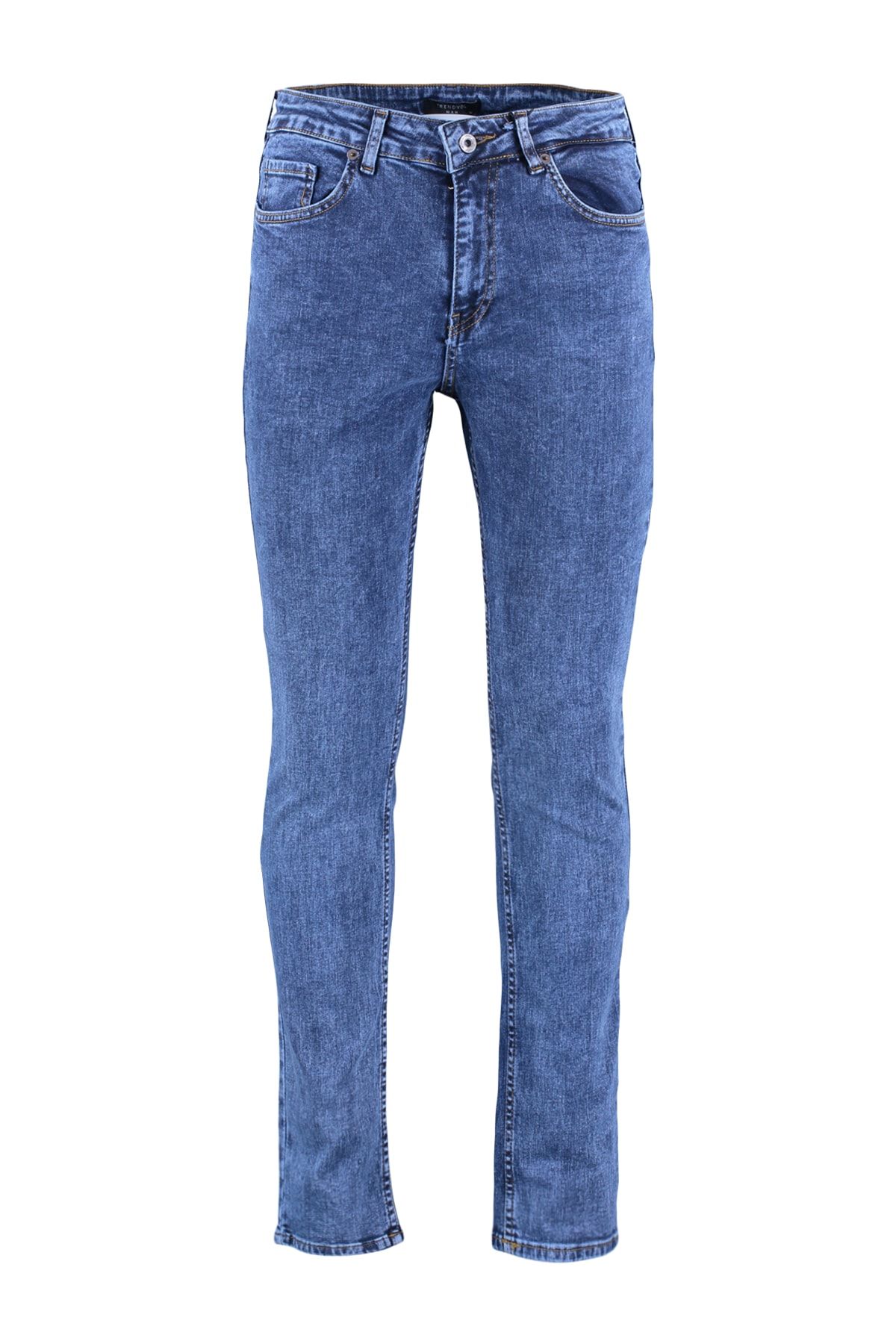 TRENDYOL MAN Lacivert Erkek Esnek Kumaş Skinny Fit Jeans Kot Pantolon TMNAW23JE00090 ZN11632