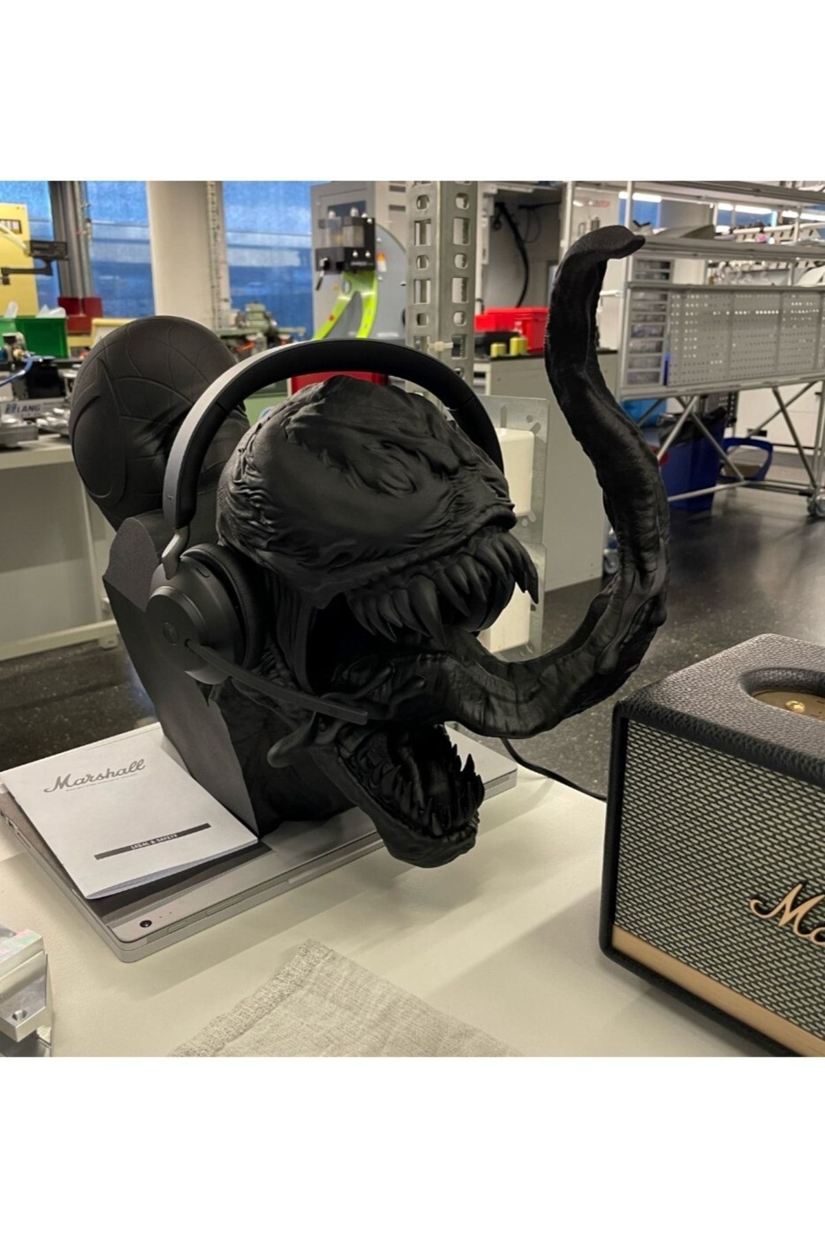 TuransoyCraft Spiderman Vs Venom Dev Boy Dekor Kablosuz Kulaklık Standı (20 CM YÜKSEKLİK)