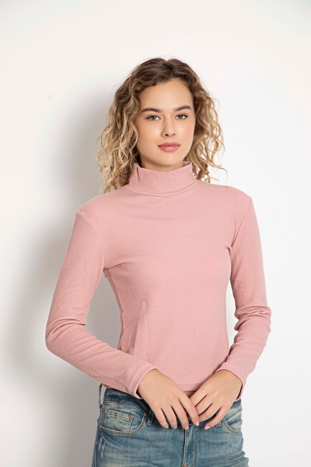 Rose colored outlet turtleneck