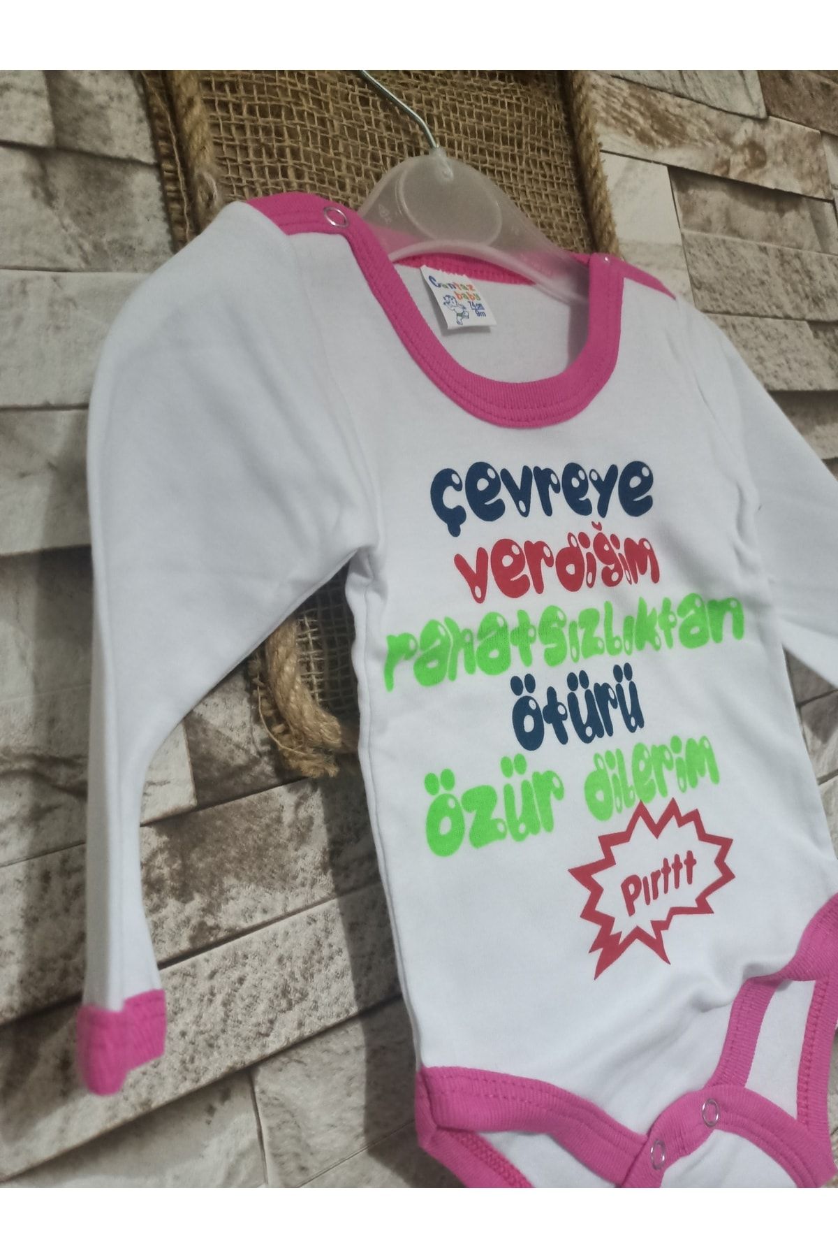 Cantaz Baby-Printed Long Sleeve Bodysuit - I'm Sorry for the Discomfort I Gave the Environment? 2