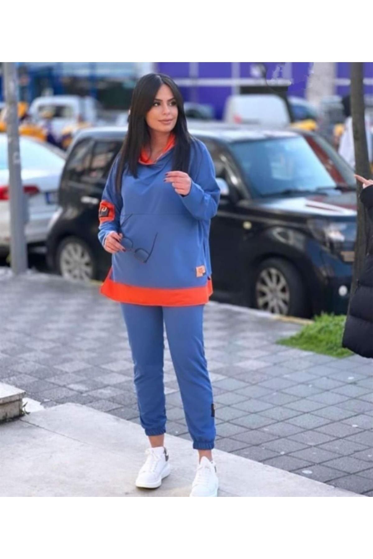 TRENDY Sweatsuit set Blue Trendyol