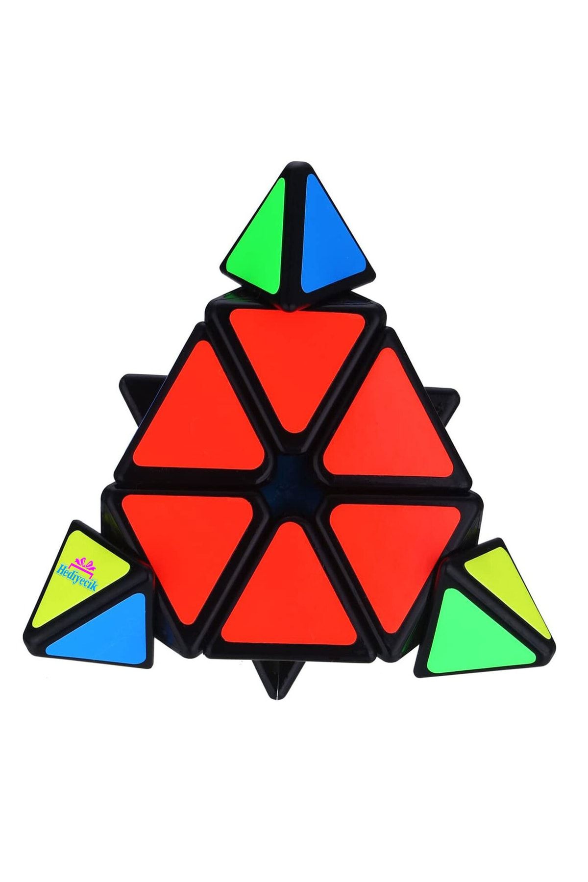 hediyecik-Nexcube Moyu Speed Pyraminx - Set of 2 Intelligence and Rubik Cubes 6