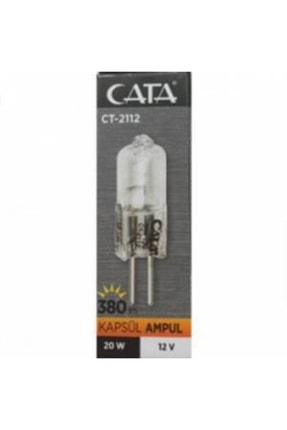 LEDONLİNE 6 Ad. Cata 12v G4 Halojen Ampul 12v 20watt Kapsul Ampul Renk Sarı