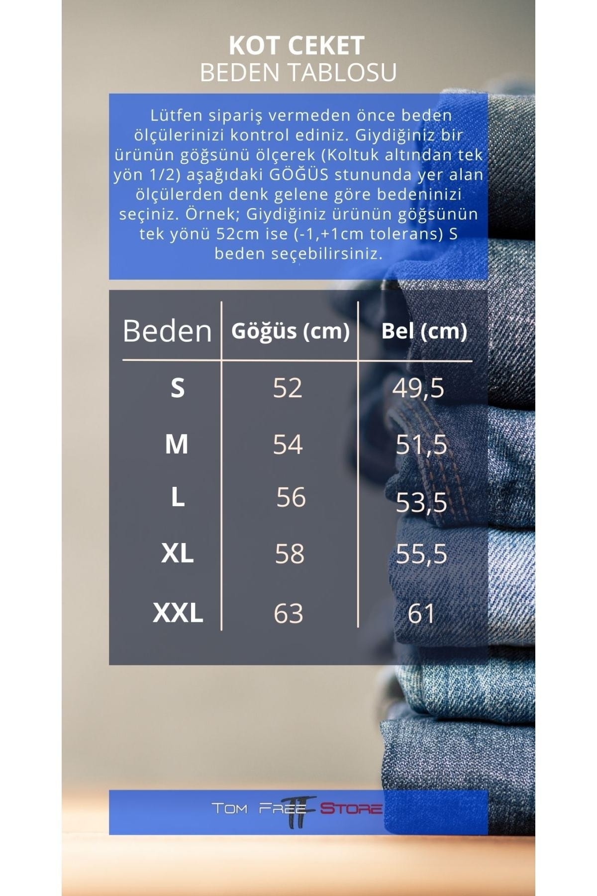 ژاکت مردانه مشکی TOM FREE DENIM GİYİM | 518 اورجینال - تصویر 5