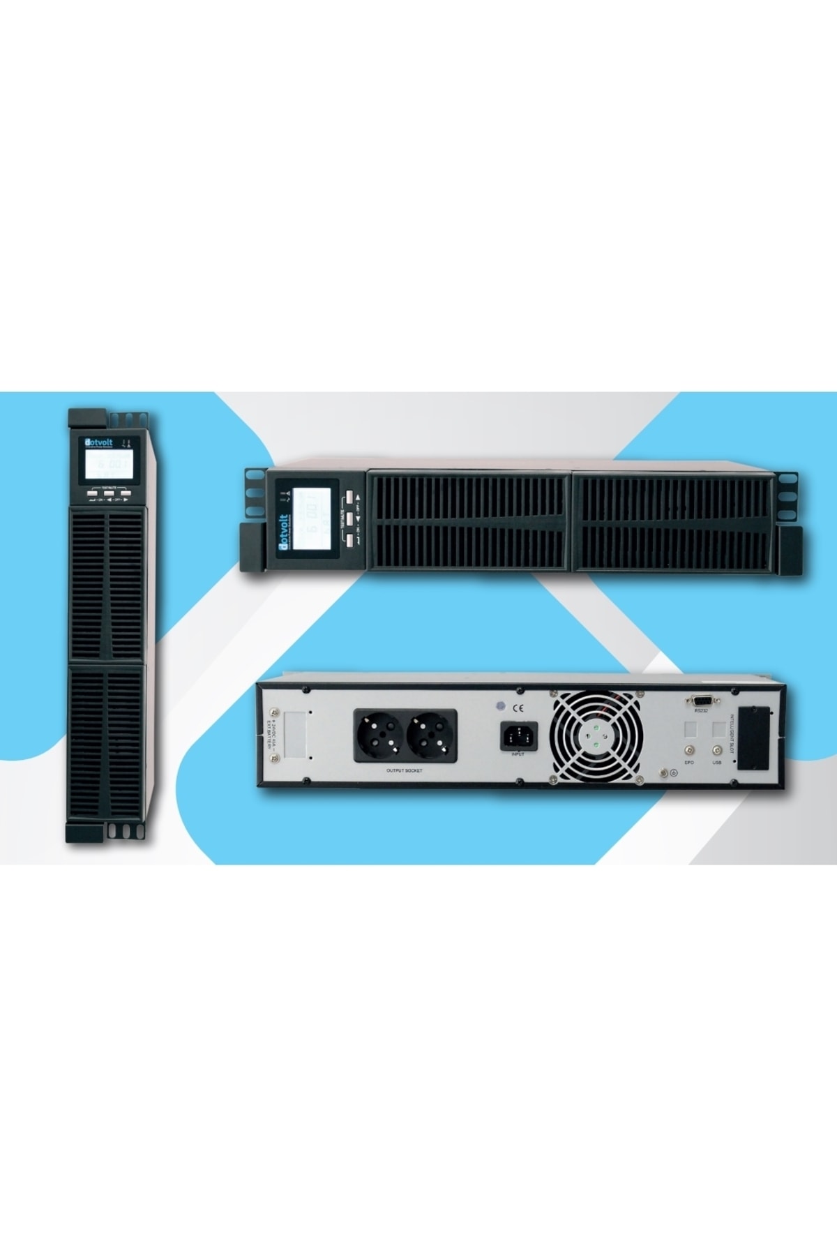 Genel Markalar 3kva 1/1 Rt Online Rack Ups
