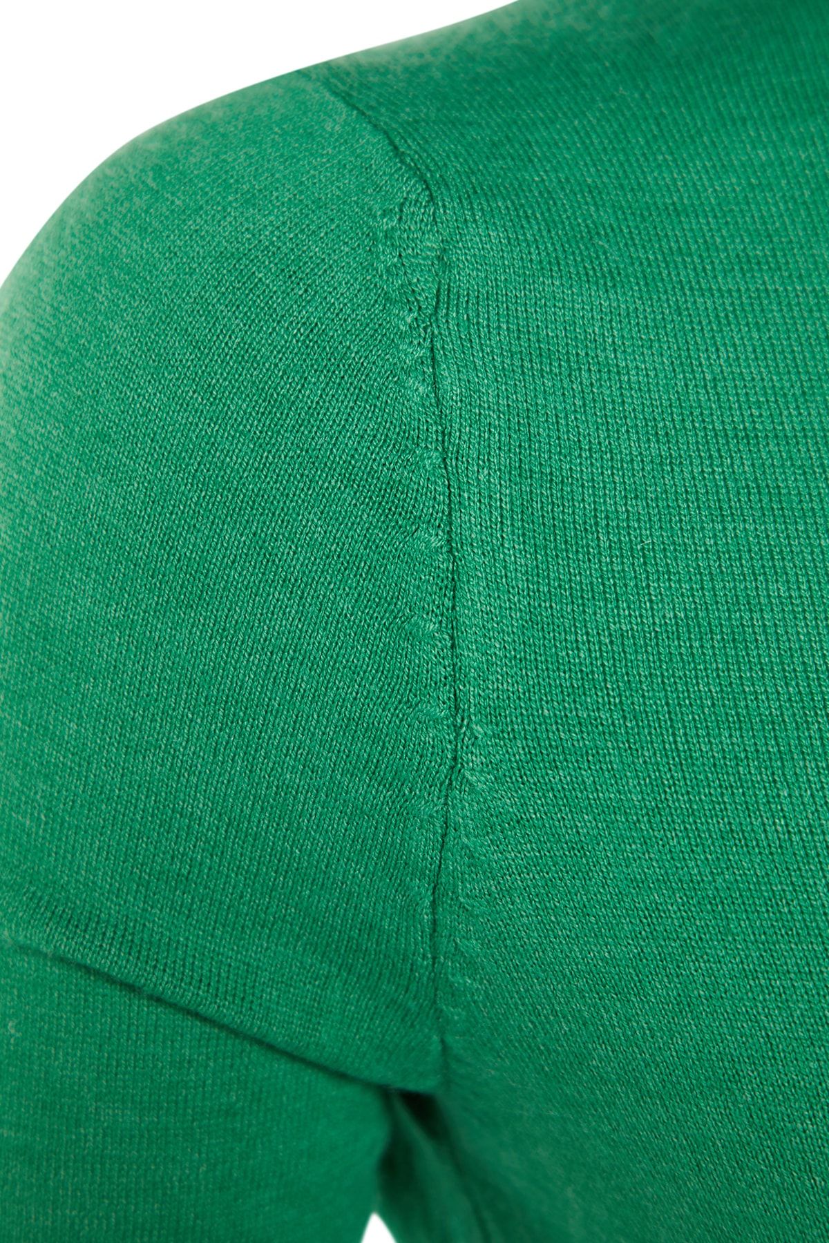 Trendyol Collection-Pulover de tricotaj de bază din fire premium verde smarald / fire speciale TWOAW23KZ01514 6
