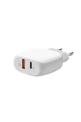 Type - C + Usb Giriş Şarj Adaptörü 20w Qc3.0 Pd Hızlı Şarz Iphone Xiaomi Huawei Samsung Oppo Uyumlu HQ1100