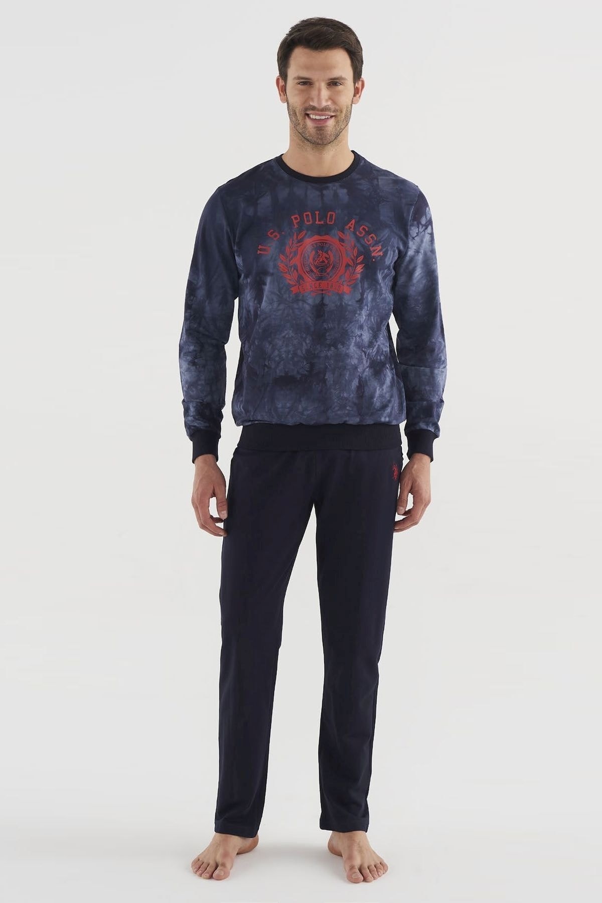 navy blue polo sweatsuit