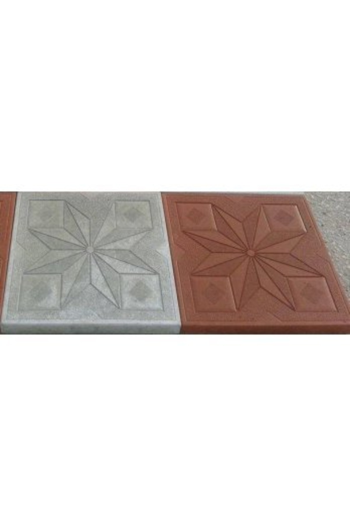 Plastik Parke Taşı Kalıbı Tretuar Sakarca 6 Cm( 5 Ad) 2