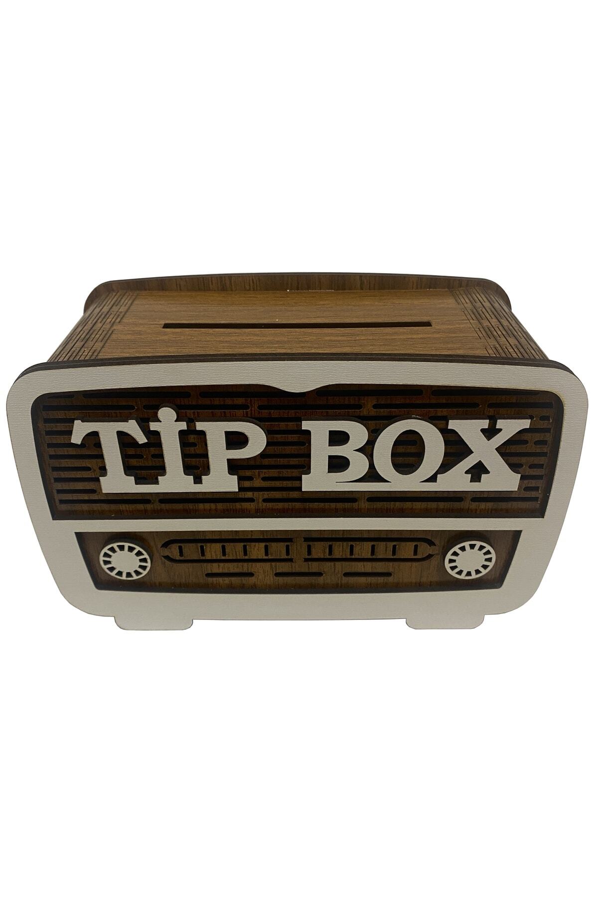 ŞKL-Wooden Radio Type Box Box Piggy Bank Tip Box 1