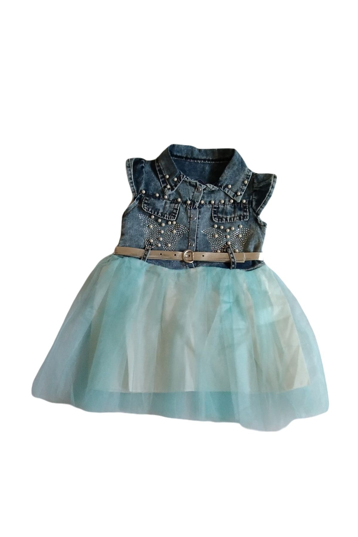 ar Kids Dress Blue Trendyol