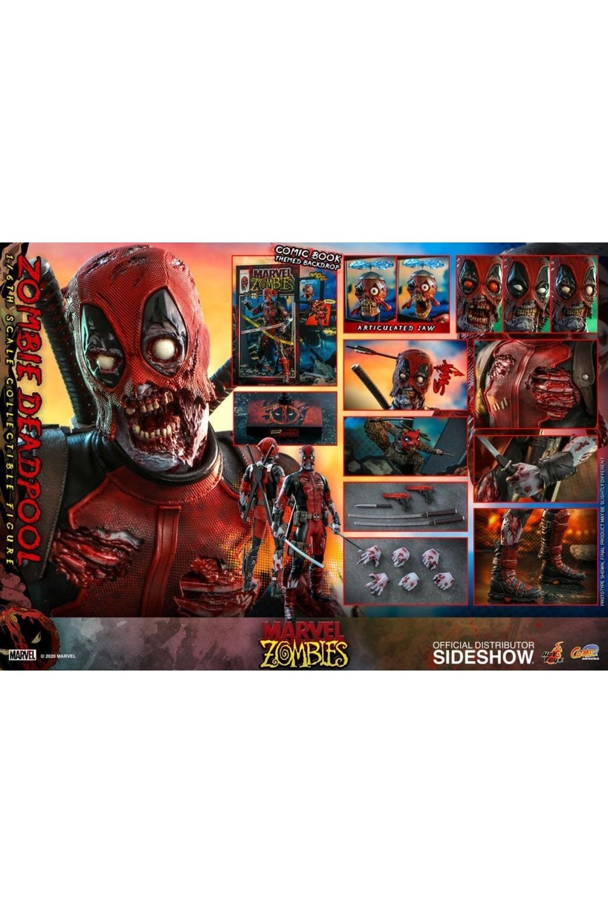 Hot Toys Zombie Deadpool Sixth Scale Figure 907337 Fiyat