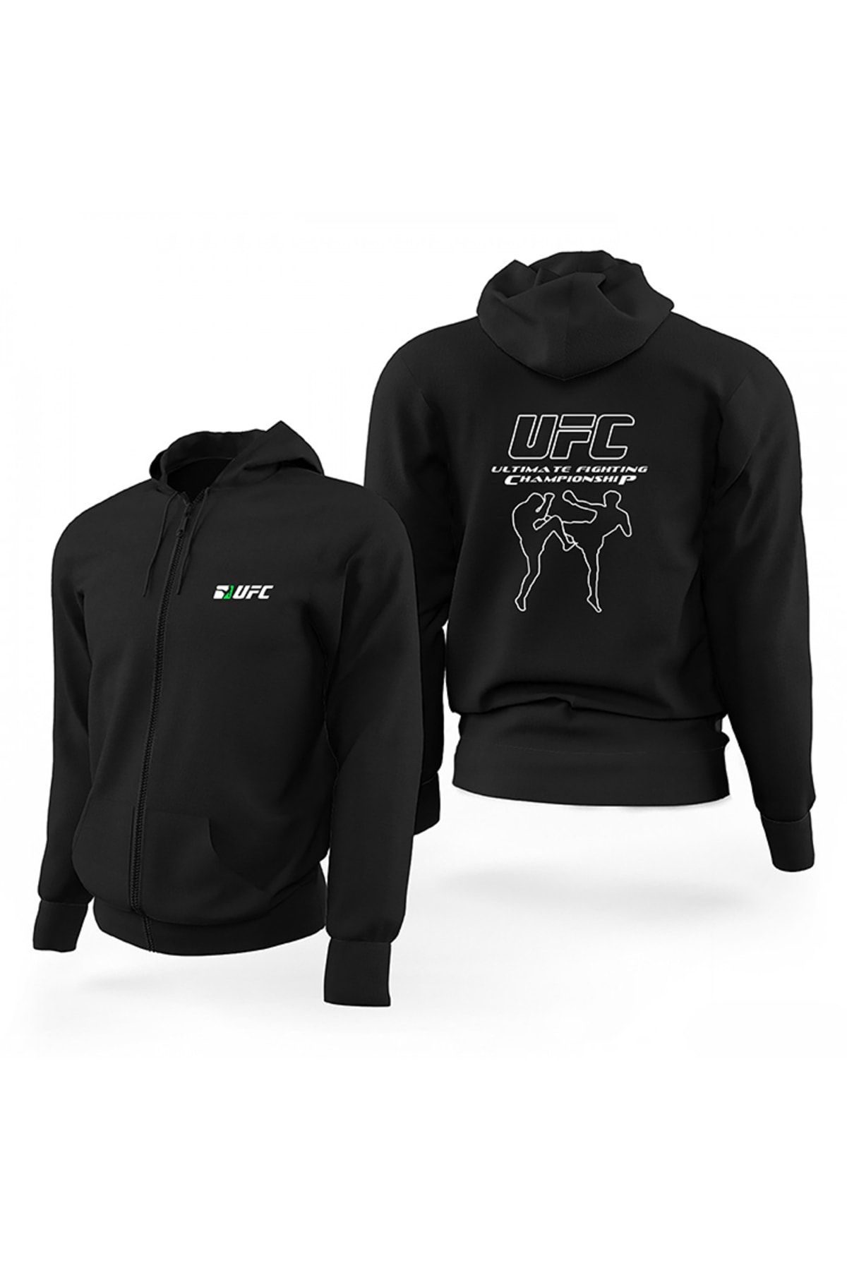 Z zepplin UFC Kick Black Zippered Limited Edition Hooded