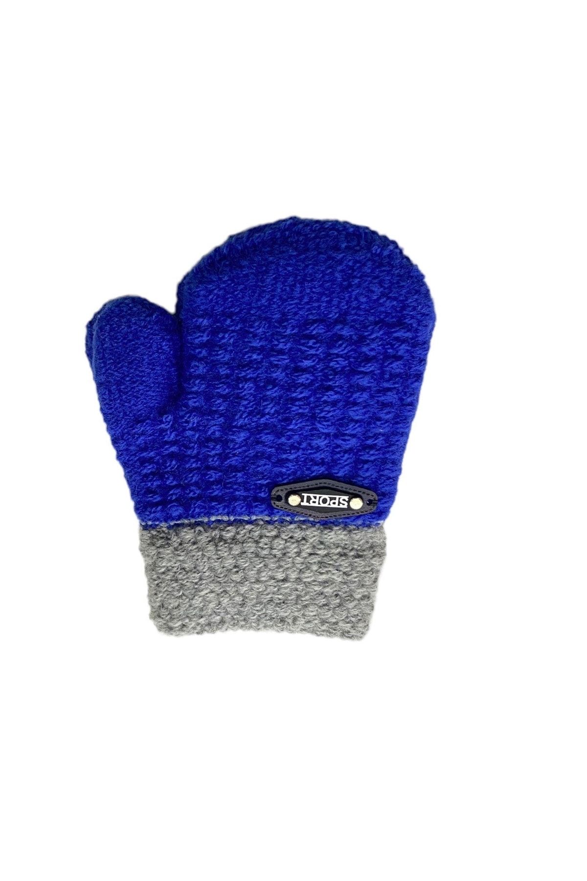 Kitti 1 4 Years Old Knitted Gloves for Baby Boy Navy Blue Trendyol