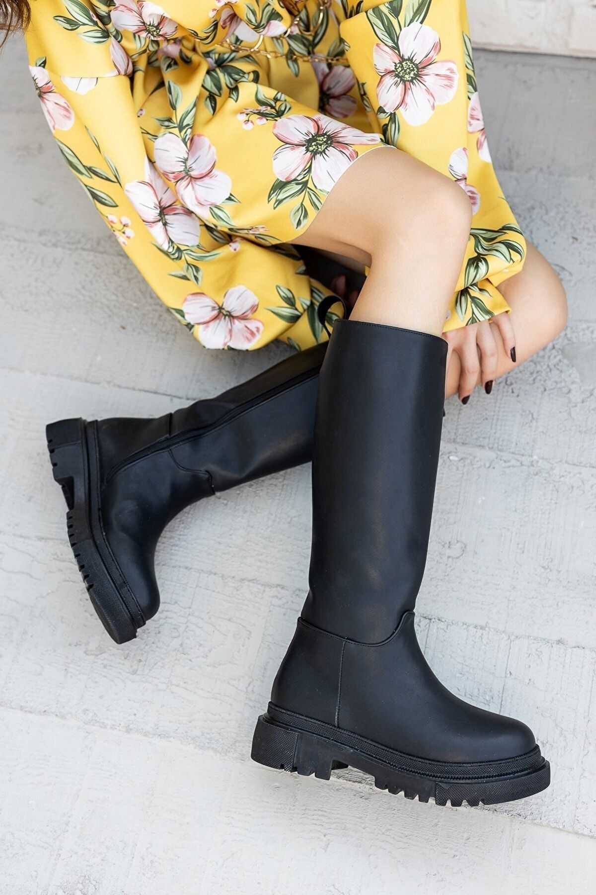 TRENDYSHOSE-04168 Ghete confortabile de damă cu talpă groasă 7