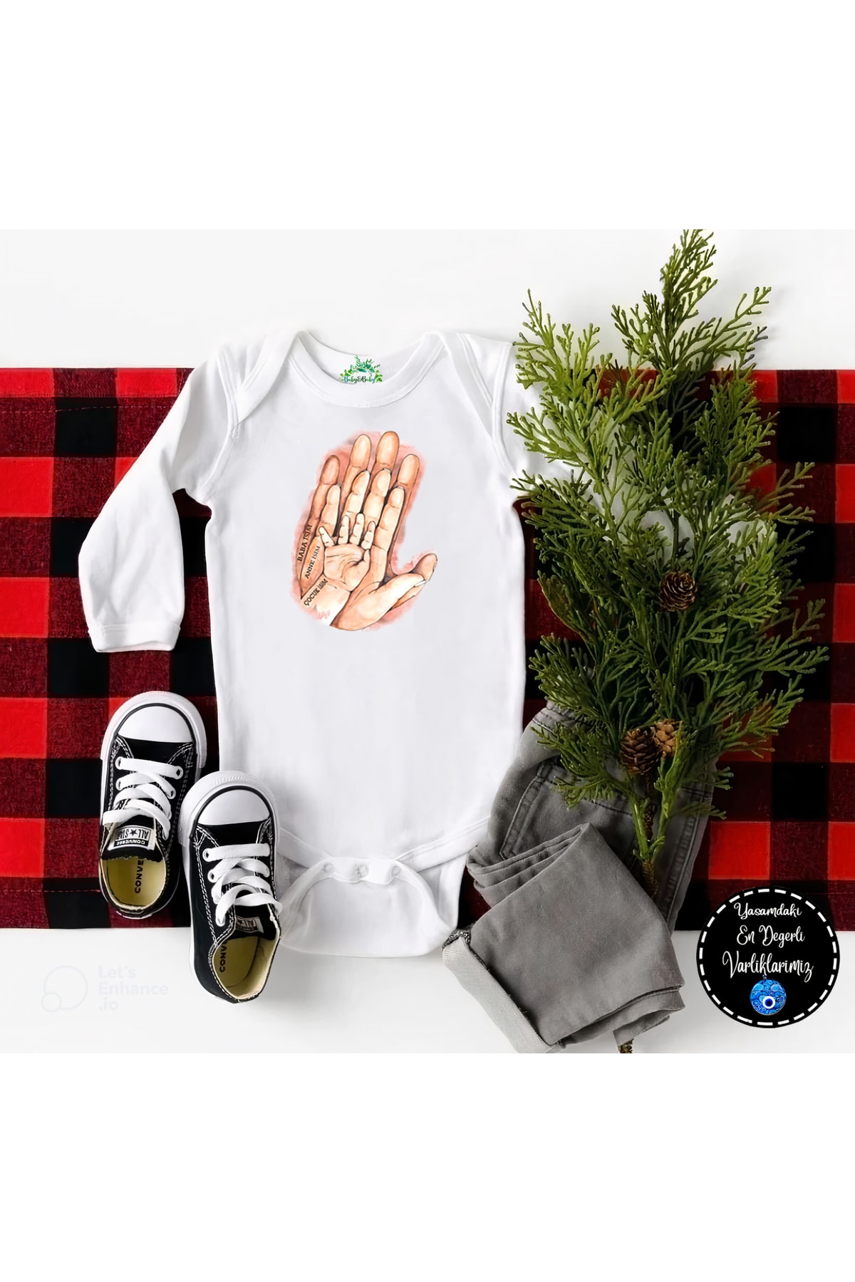 بادی نوزادی پسرانه – دخترانه اکرو Baby&Baby | BABYBABYBENAB اورجینال - تصویر 3