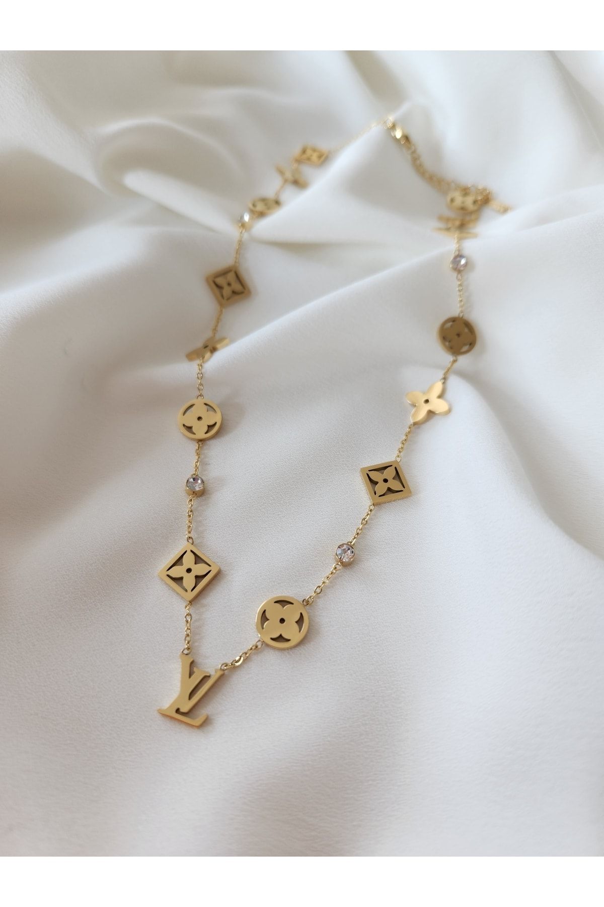 HERCY Lv Model Stainless Steel Vip Necklace Trendyol